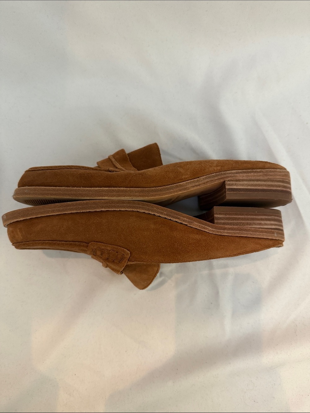 Madewell Women’s Suede Penny Loafer Mule - Tan Brown - Picture 3 of 8